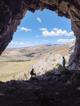 Bardas Blancas expédition fossiles et caverne